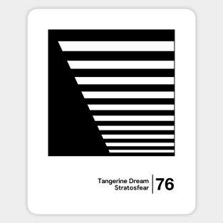 Stratosfear / Minimalist Graphic Artwork Design Sticker